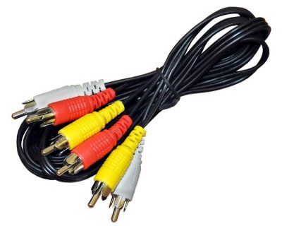 Кабель колокольчики 3RCA-3RCA, 1м Кабель колокольчики 3RCA-3RCA, 1м
